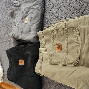 Carhartt Men's Pants 40x30 Bundle of 3 Pairs